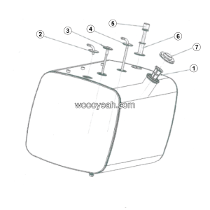 LGMG MT86H 2025 - Iron fuel tank 530L LG02-RYX-04 - A0701-4190707631