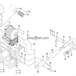 LGMG MT86H Mine Truck - Air filter assy - A1800-2718010346
