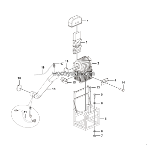 LGMG MT86L Mine Truck - Air filter assy - A1800-2718010364