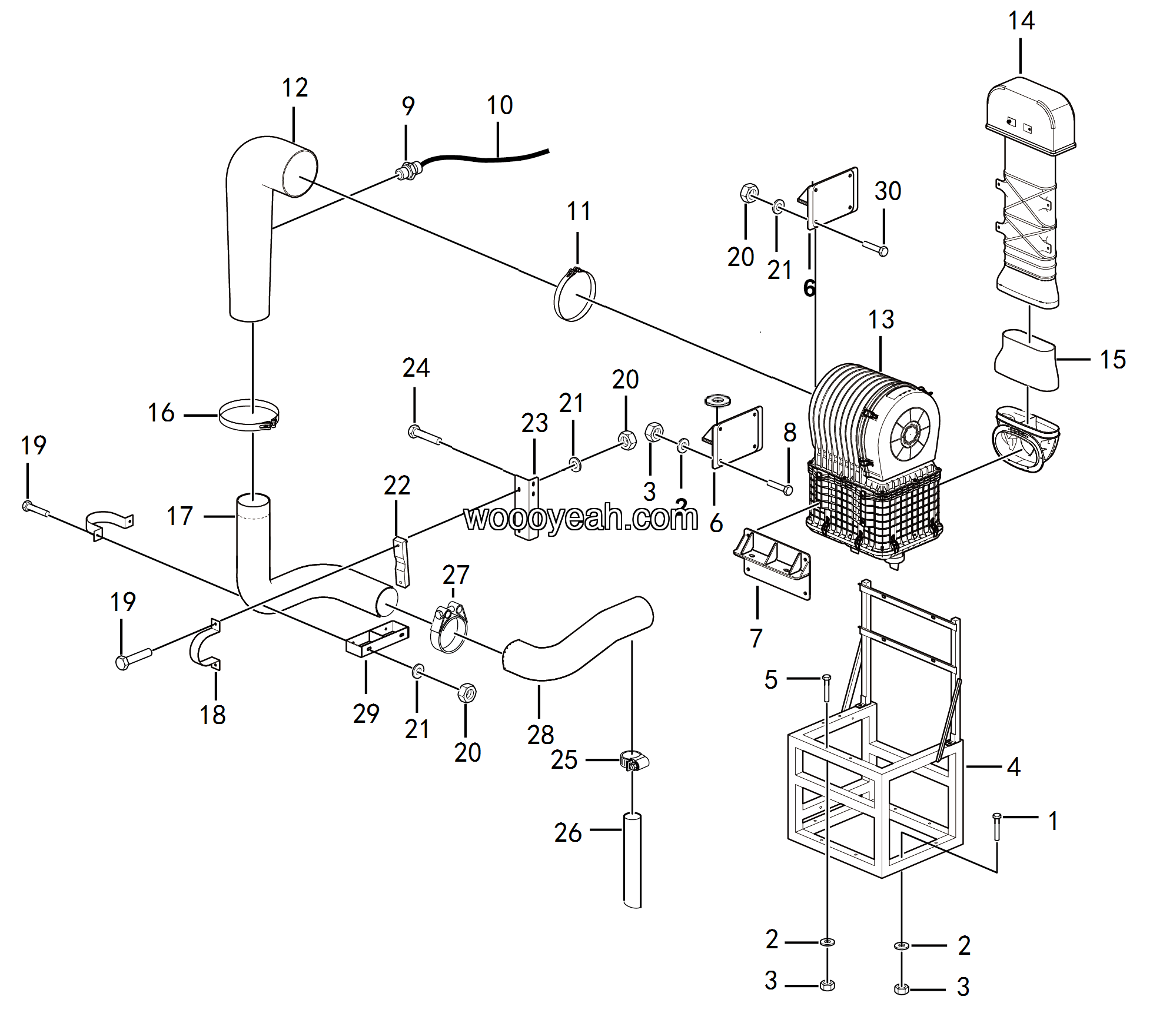 LGMG Off-Highway Dump Truck 2022 - Air filter assy - A1800-2718010748.S1A