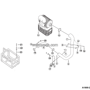 LGMG Off-Highway Dump Truck 2024 - Air filter assy - A1800-2718010952.S1C