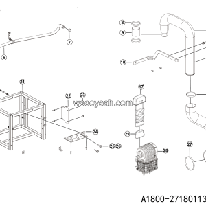 LGMG Off-Highway Dump Truck 2024 - Air filter assy - A1800-2718011372.S1A