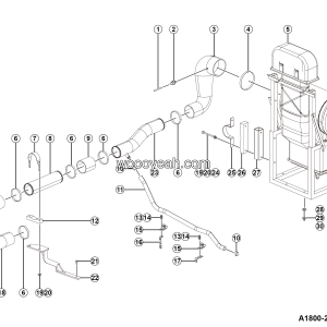 LGMG LGMG50T 2025 - Air filter installation - A1800-2718011636.S1A