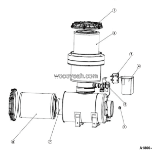 LGMG Mine Truck 2026 - Maintenance-free air filter - A1800-4190719003001