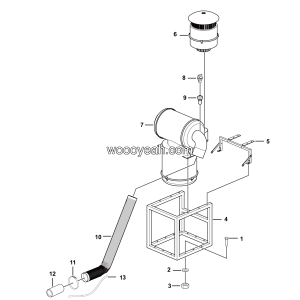 LGMG MT95D Mine Truck - Air filter assy - A1801-2718010226