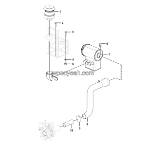LGMG Mine Truck Mine Truck - Air filter assy - A1801-2718010244