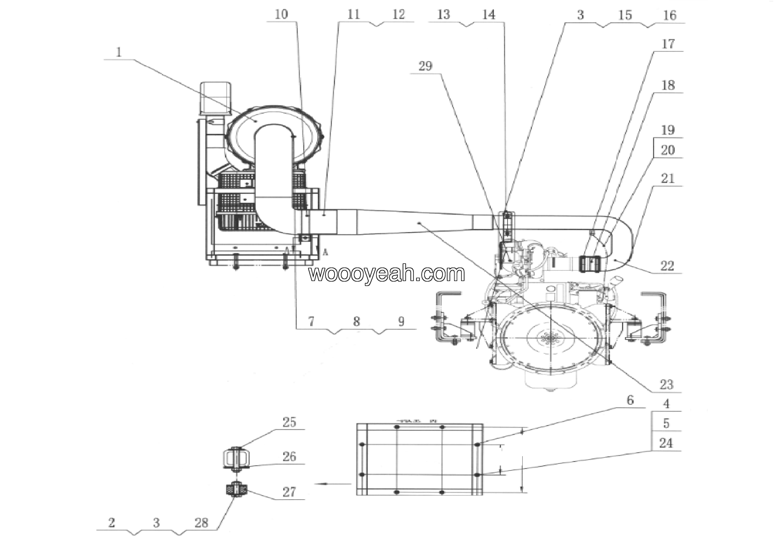 LGMG Off-Highway Dump Truck 2023 - Oil bath air filter - A1801-2718010604