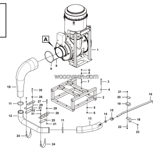 LGMG Off-Highway Dump Truck 2024 - Air filter assembly - A1801-2718011114.S1A