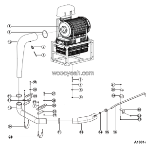 LGMG Off-Highway Dump Truck 2024 - Air filter assy - A1801-2718011206-G1