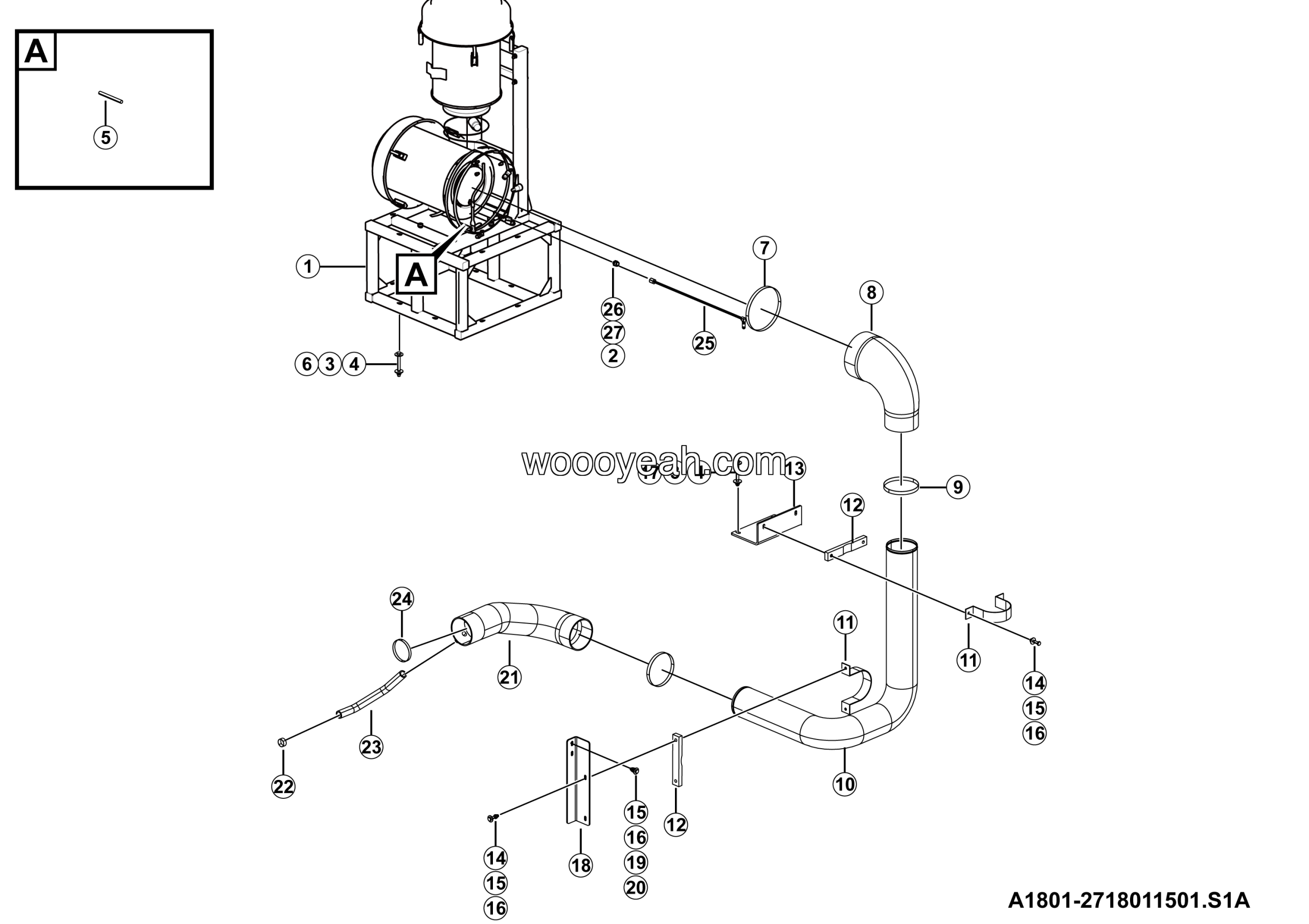 LGMG CMT106 2025 - Air filter installation - A1801-2718011501.S1A