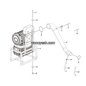 LGMG Off-Highway Dump Truck 2023 - Air filter assy - A1802-2718011004.S1A
