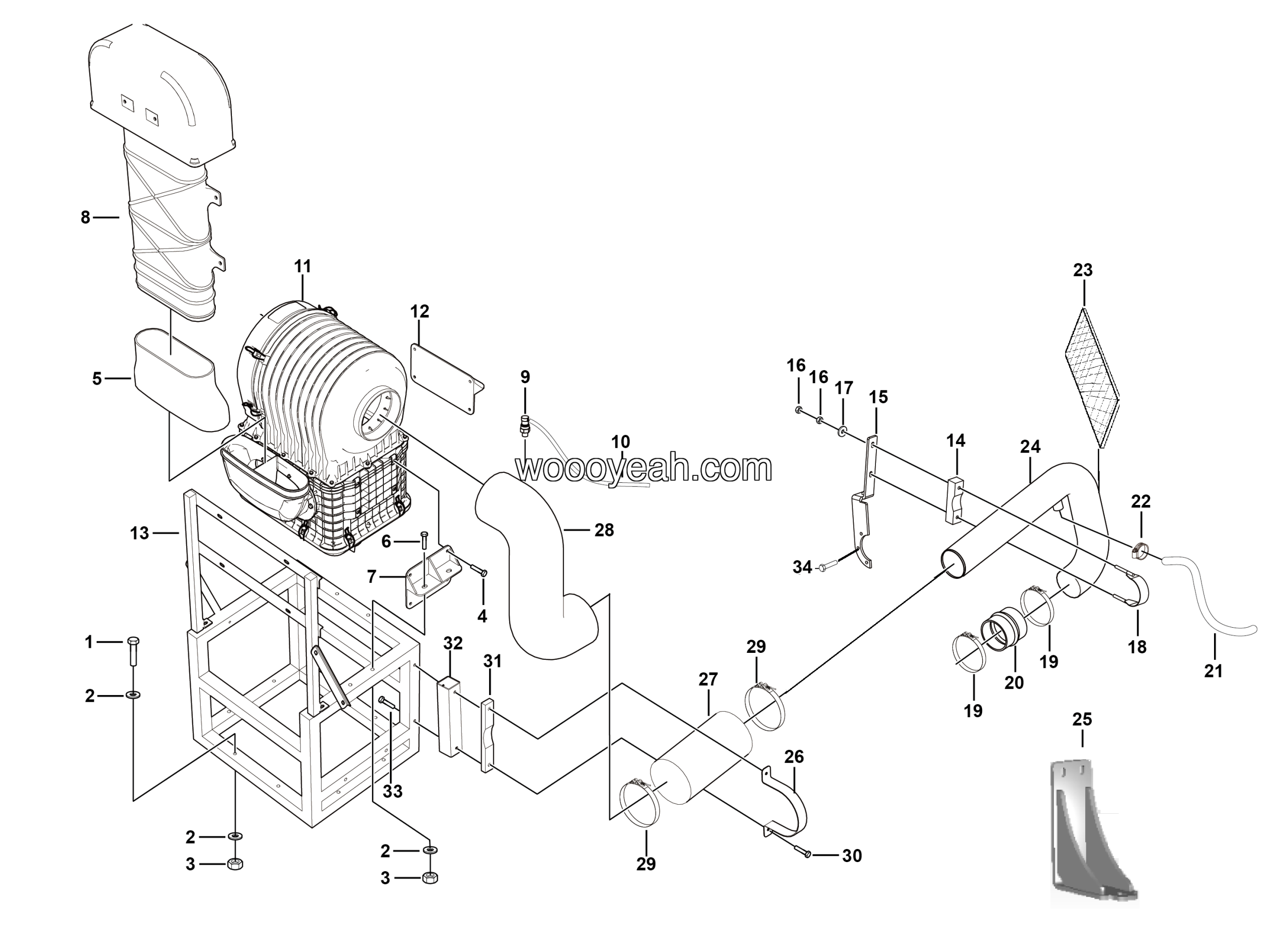 LGMG Off-Highway Dump Truck 2022 - Air filter assy - A1804-2718010346