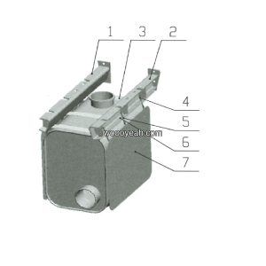 LGMG Off-Highway Dump Truck 2022 - Muffler installation assy LG24-XYQ-RT106 - A1900-4190707530