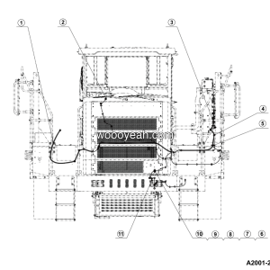 LGMG Off-Highway Dump Truck 2024 - Coolant level low elec alarm module (opt) - A2001-2720019043.S1A