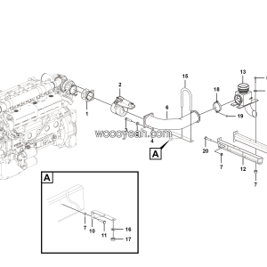 LGMG Off-Highway Dump Truck 2023 - Exhaust and heating system - A2400-2724010370