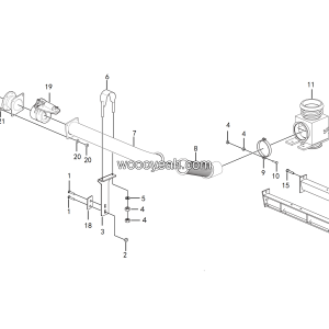 LGMG Off-Highway Dump Truck 2022 - Exhaust and heating system assy - A2400-2724010577.S1B