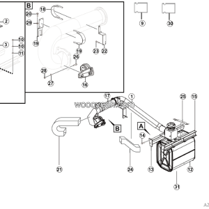 LGMG MT106H 2025 - Exhaust and heating sys - A2400-2724011361.S1A