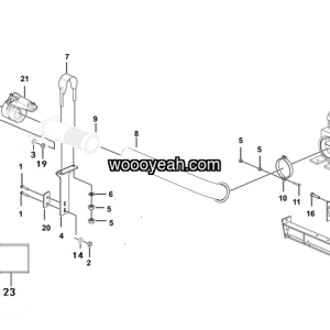 LGMG Off-Highway Dump Truck 2023 - Exhaust system assy - A2401-2724010189.S1C-G1