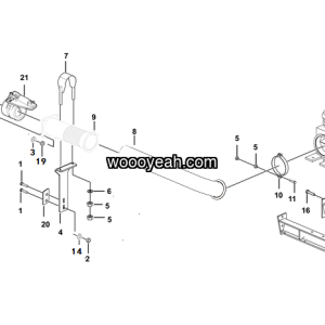 LGMG Off-Highway Dump Truck 2022 - Exhaust system assy - A2401-2724010189.S1C