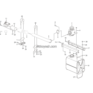 LGMG CMT106 2025 - Exhaust and heating system assy - A2401-2724010578.S1A