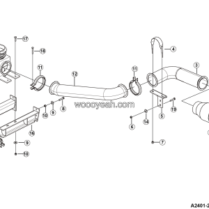 LGMG MT106H 2025 - Exhaust system - A2401-2724011060.S1B