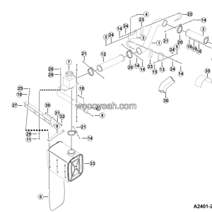 LGMG Off-Highway Dump Truck 2024 - Exhaust and heating sys - A2401-2724011350.S1A