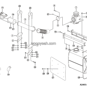 LGMG Off-Highway Dump Truck 2023 - Exhaust and heating system - A2403-2724010408