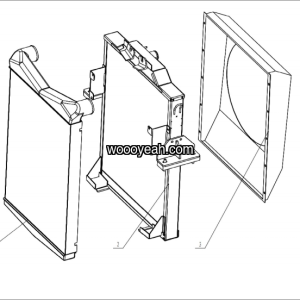 LGMG MT76 Mine Truck - Radiator assembly - A4-4110000509