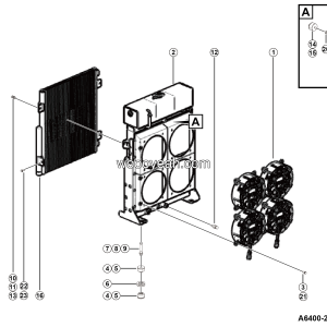 LGMG Off-Highway Dump Truck 2024 - Low temperature environment radiator assy - A6400-2764000235.S1B