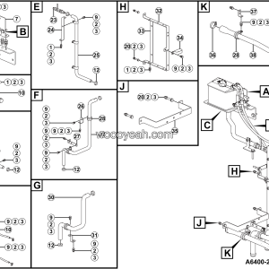 LGMG Mine Truck 2026 - Battery thermal mgnt external line assy - A6400-2764001583.S1A