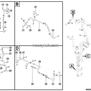 LGMG MTE86H 2025 - Battery main thermal management line subassy - A6400-2764001744.S1A