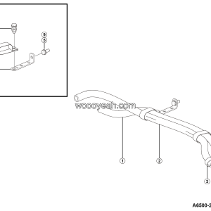 LGMG Mine Truck 2026 - Transmission cooling line assy - A6500-2765001324.S1A