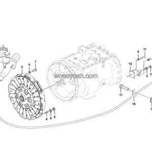 LGMG MT86H Mine Truck - Clutch assy - B0401-2704010164