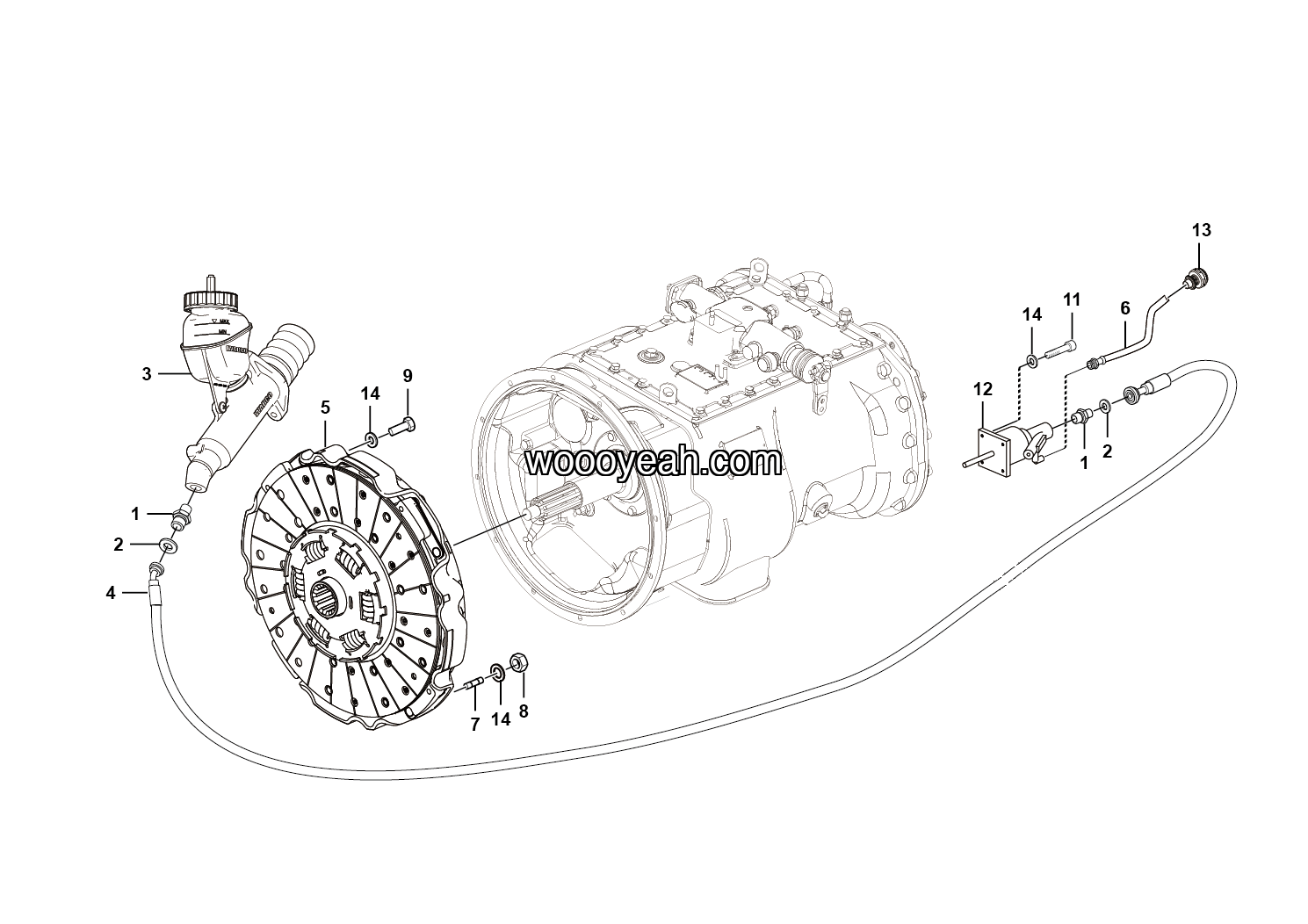 LGMG Off-Highway Dump Truck 2022 - Clutch assy 430 - B0401-2704010283.S1A