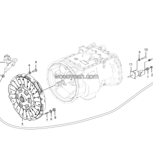 LGMG Off-Highway Dump Truck 2024 - Clutch installation - B0401-2704010327.S1A