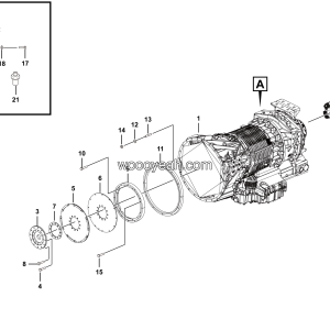 LGMG Off-Highway Dump Truck 2022 - Transmission installation assy - B0501-2705011310.S1A