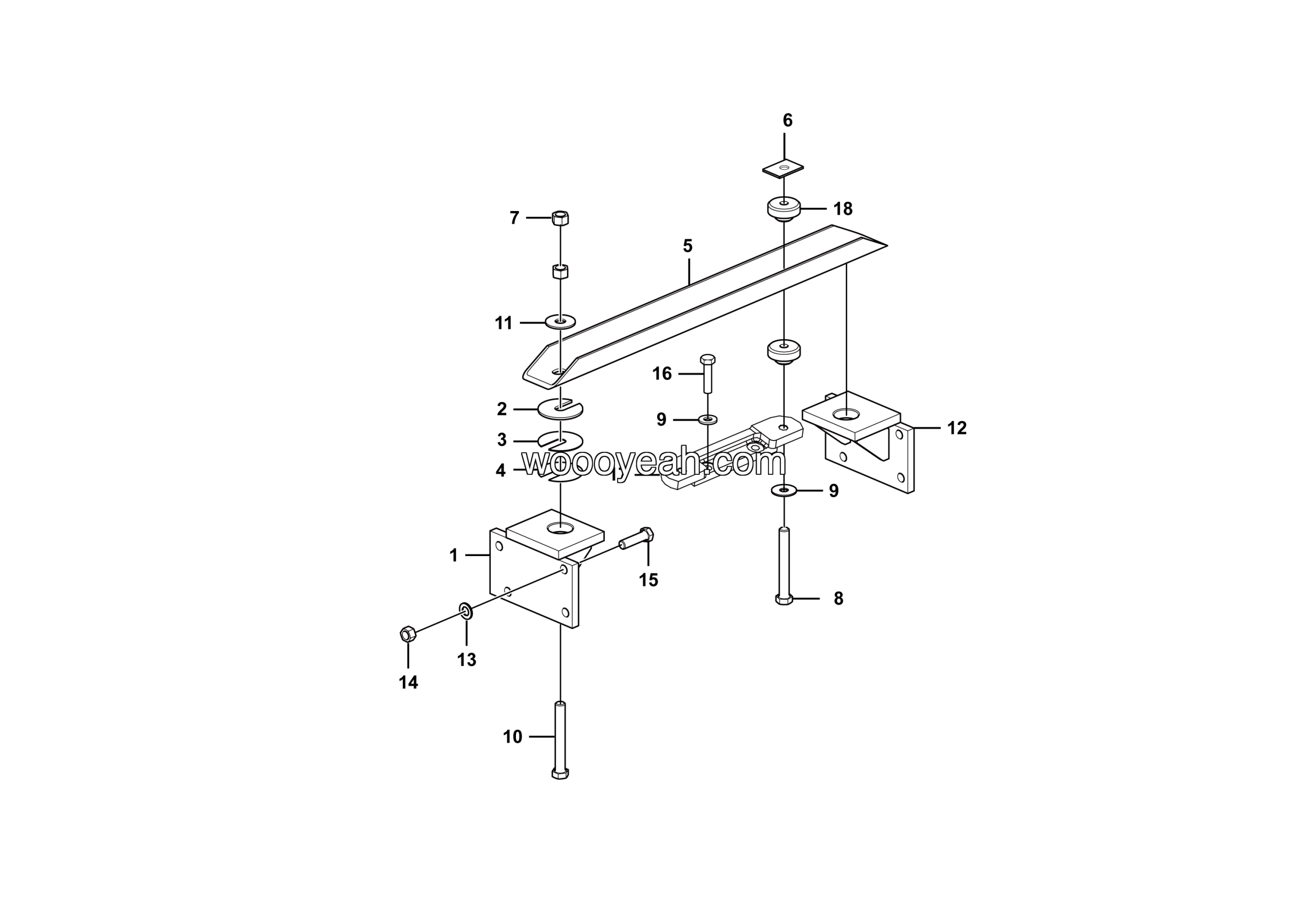 LGMG Off-Highway Dump Truck 2021 - Transmission anchorage assy - C0101-2701011561
