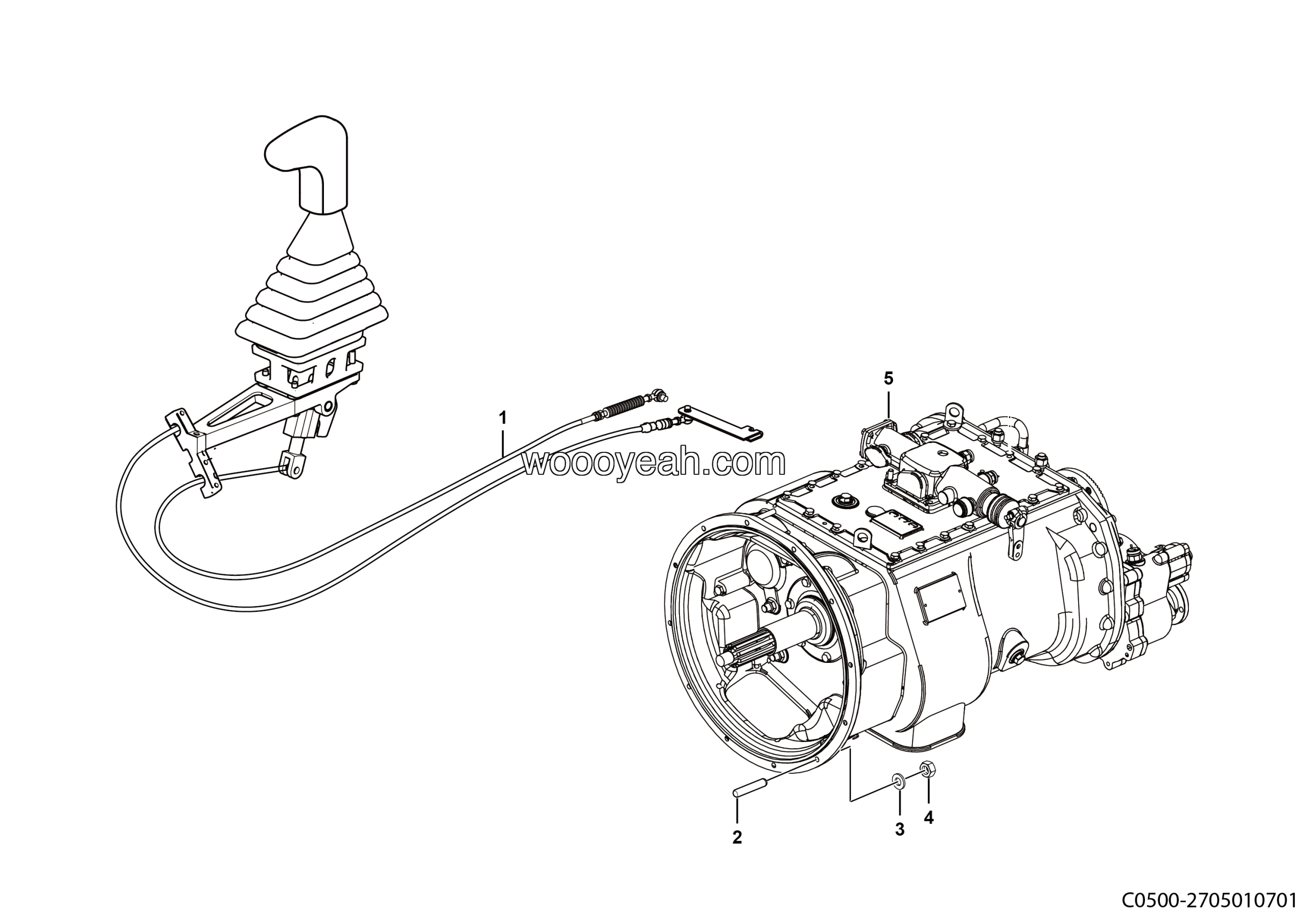 LGMG MT60 Mine Truck - Transmission assy - C0500-2705010701