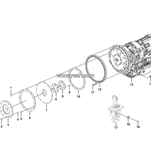LGMG Off-Highway Dump Truck 2022 - Transmission connect assy FC6A210（No PTO） - C0500-2705010990.S1A