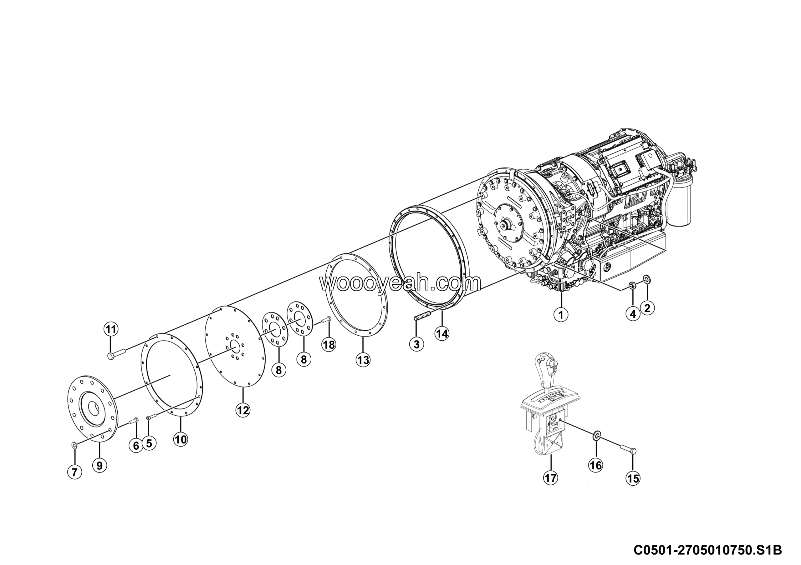 LGMG CMT66 2025 - TRANSFER CASE RIGHT PLATE - C0501-2705010750.S1B