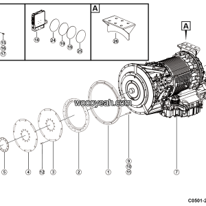 LGMG CMT66F 2025 - Transmission assembly - C0501-2705011526.S1A