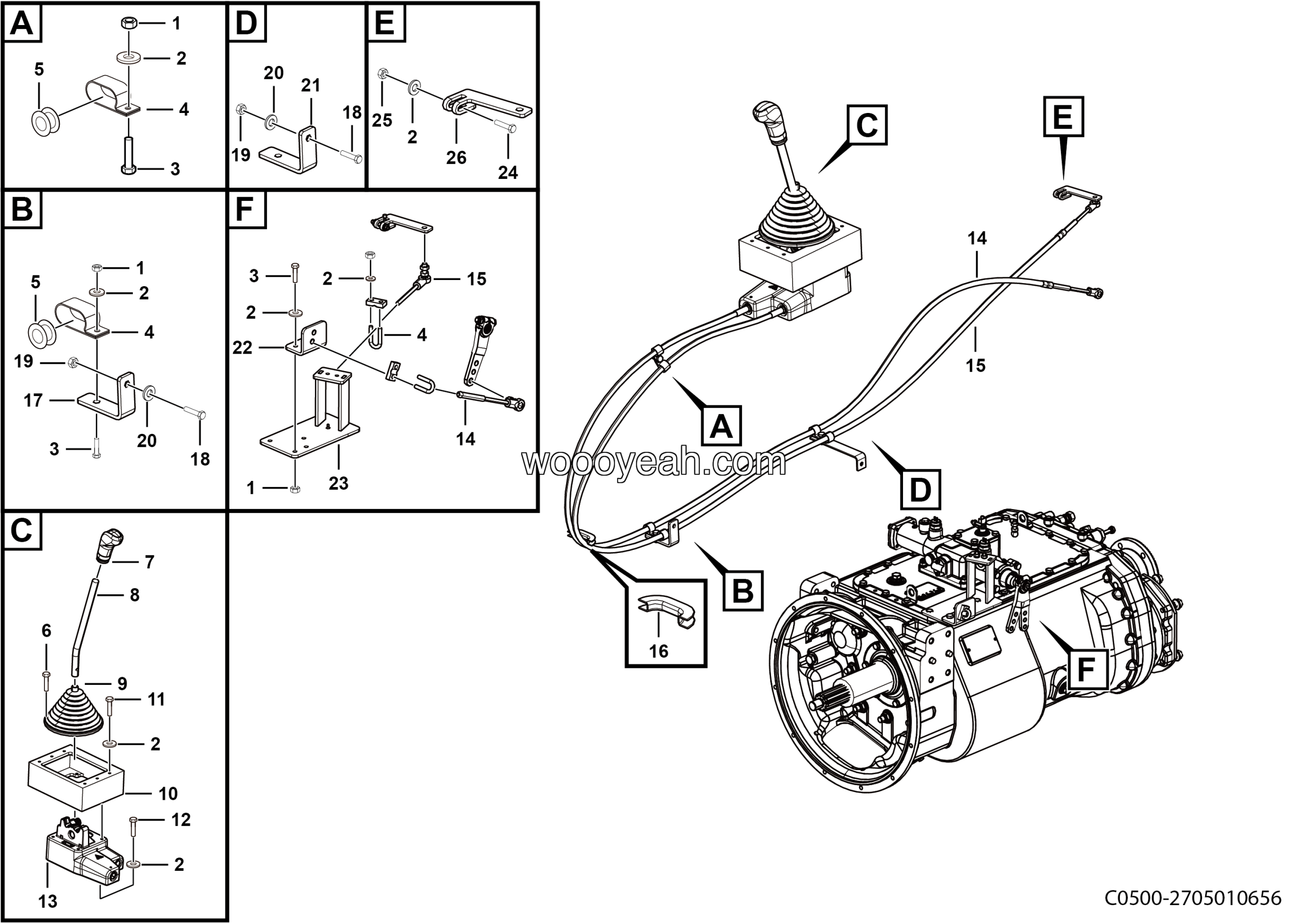 LGMG Off-Highway Dump Truck 2021 - Variable speed control assy - C0502-2705010656