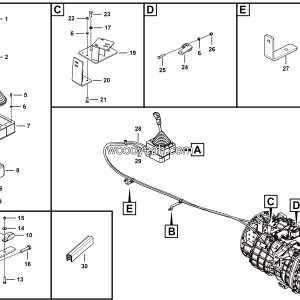 LGMG Off-Highway Dump Truck 2024 - Shift-control assembly - C0502-2705011589