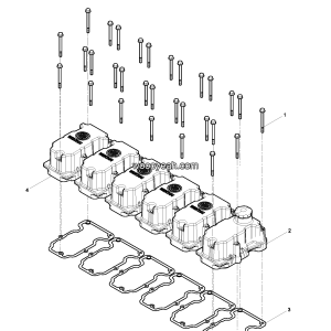 LGMG MT95 Mine Truck - Cylinder head cover assy - C41-4110001117022