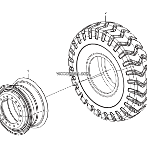 LGMG Off-Highway Dump Truck 2022 - Wheel assy（T=20,E4） - D0500-2752000057
