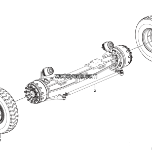 LGMG MT86H Mine Truck - Front axle assembly - D0600-2706010274