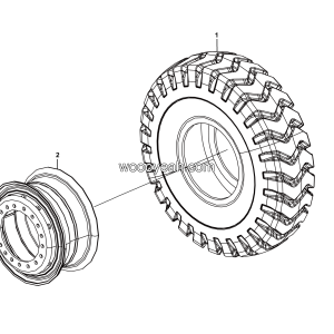 LGMG Off-Highway Dump Truck 2022 - Wheel assy - D0600-2706010538.S1B