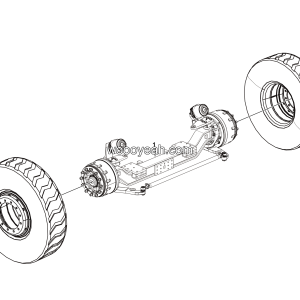 LGMG Off-Highway Dump Truck 2022 - Front axle assy - D0600-2706010649
