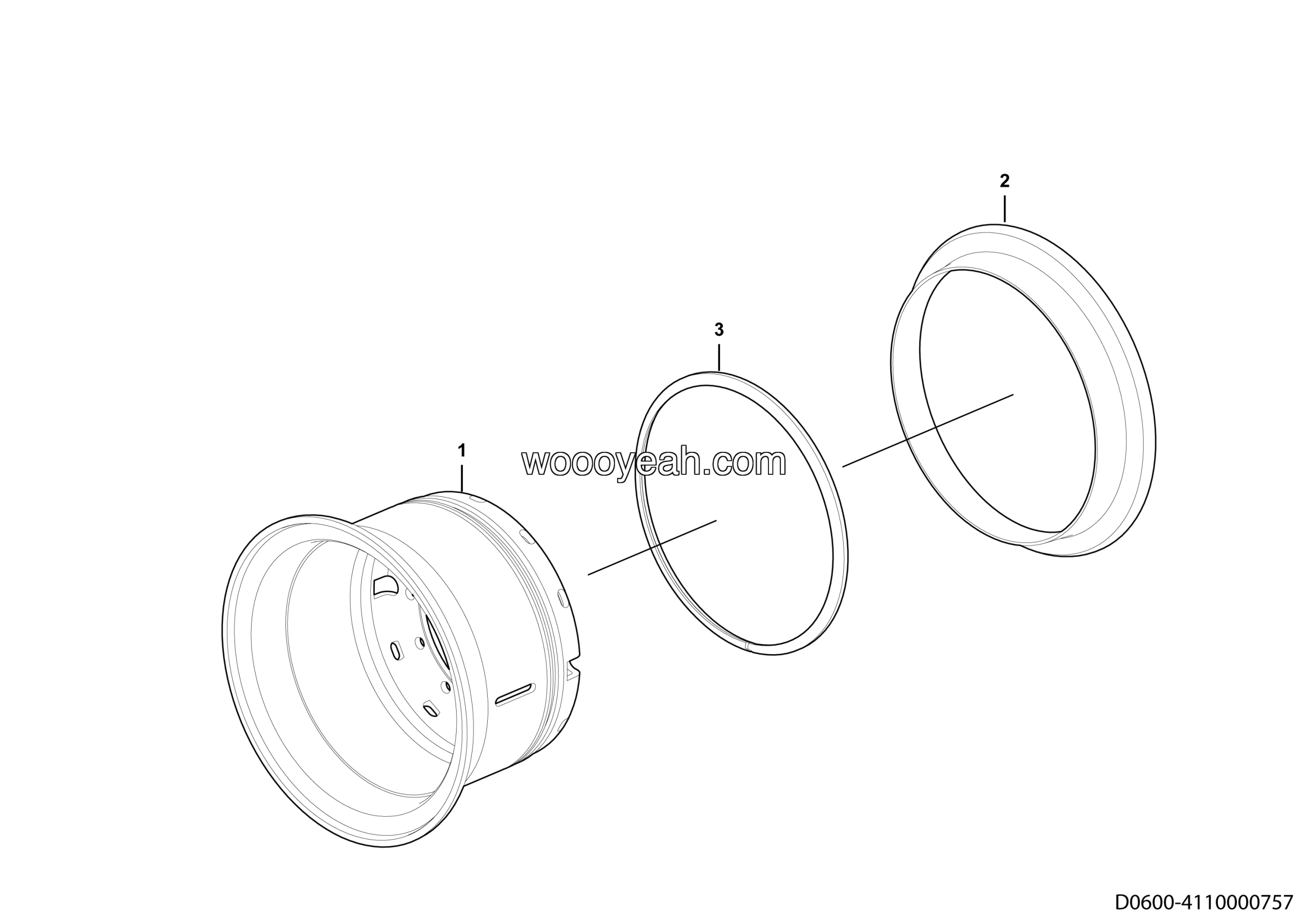 LGMG Off-Highway Dump Truck 2021 - Rim 10.00/2.0-25 - D0600-4110000757