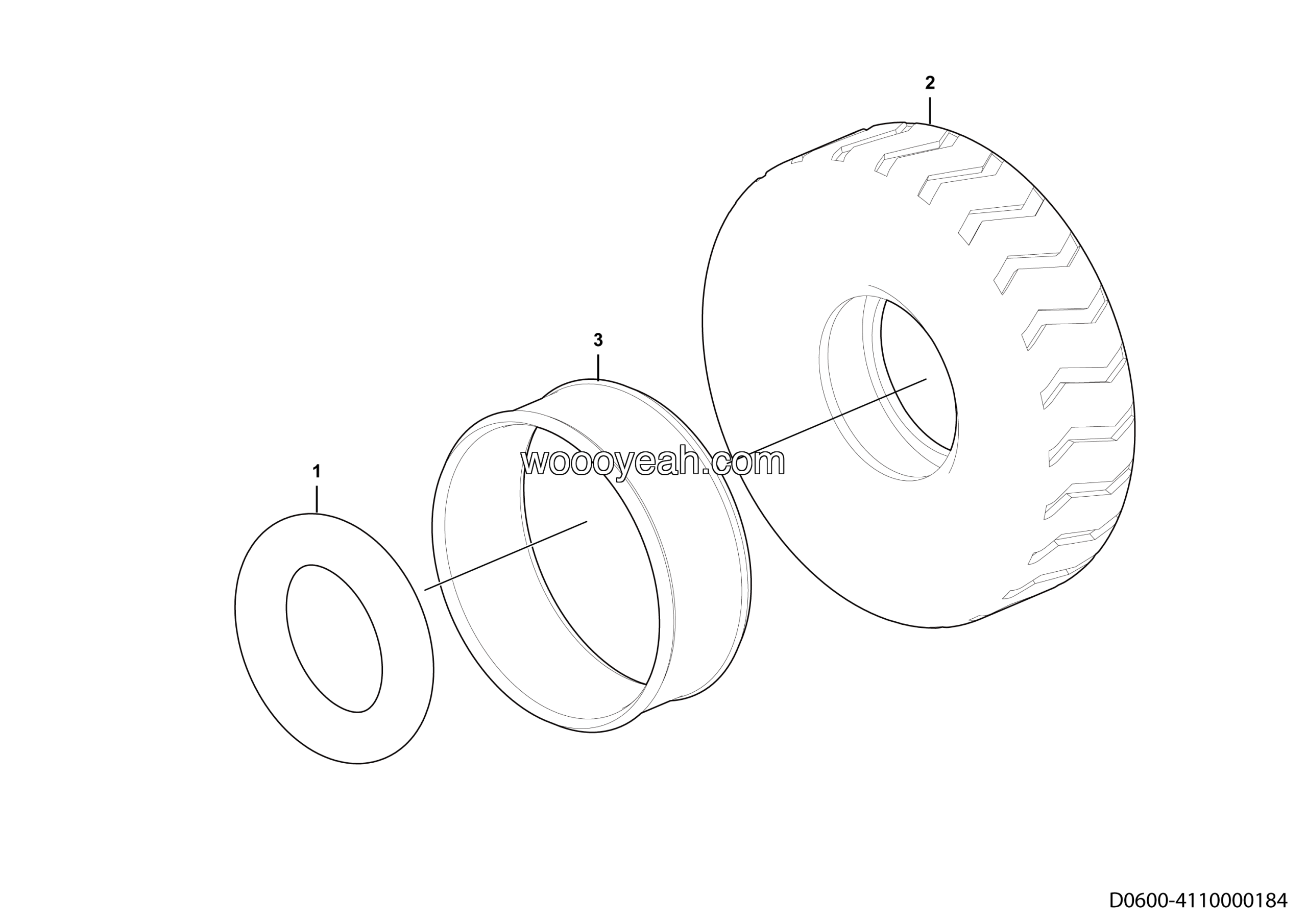 LGMG MT95D Mine Truck - Tyre 16.00-25-36PR-E3C - D0600-4110001456